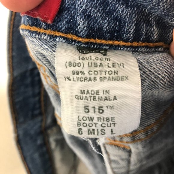 LEVI'S NOUVEAU 515 Distressed Jean Shorts Size 6 - Picture 11 of 11